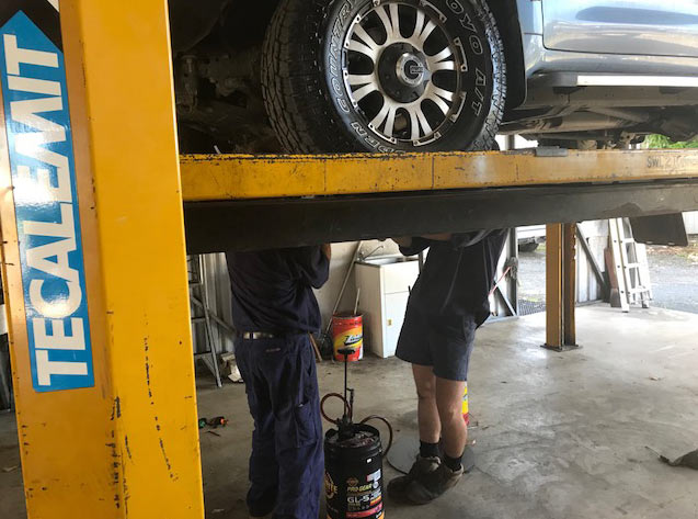 Mechanic Working Under the Vehicle — Mechanic in Mackay, QLD
